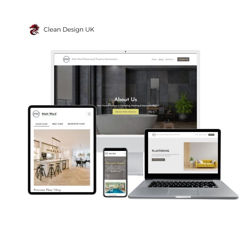 stuart ward and son anglesey north wales website design with seo and fully responsive